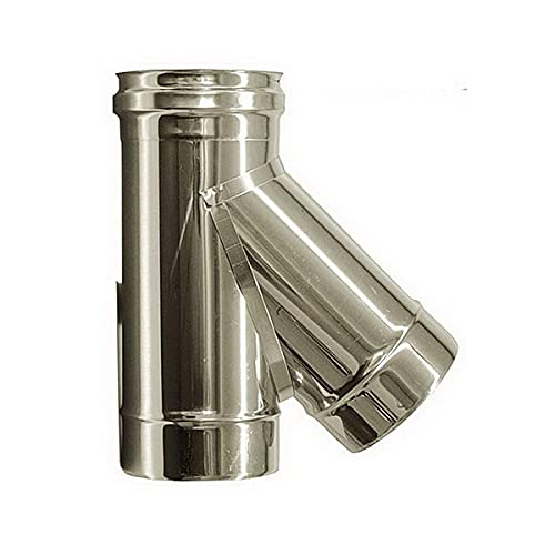T-Verbindung 135 ° flue DN 100 Edelstahlrohr 316 INOX