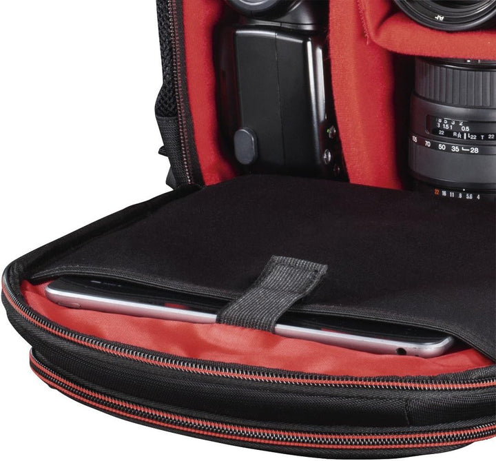 Hama Kamera-Rucksack Miami, 150, schwarz/rot