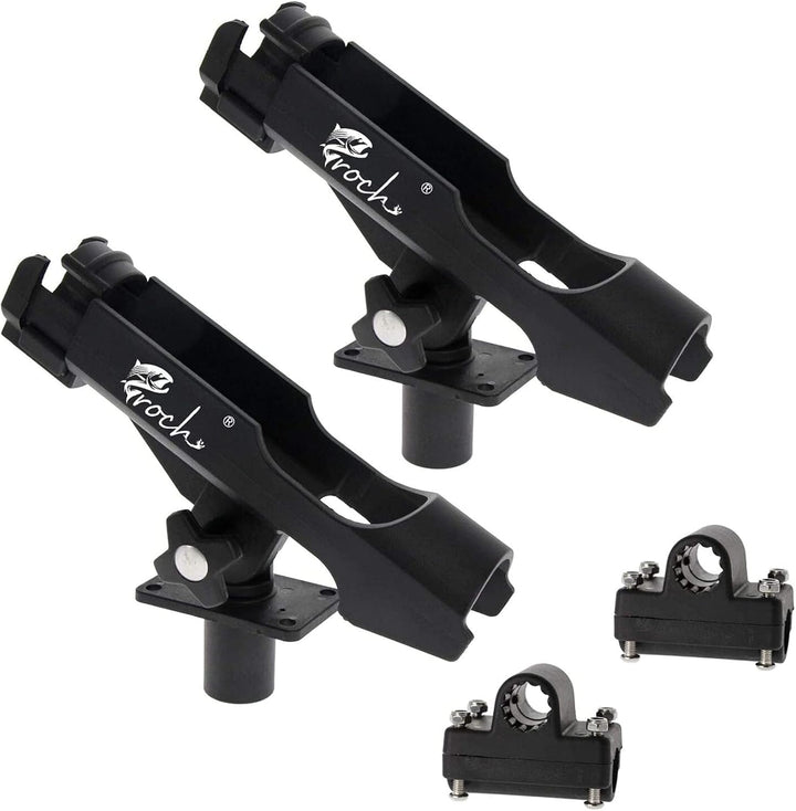 Rutenhalter für Boot Kajak - 2 x Angelrutenhalter Stabil 360 Grad Drehbar und einfach stellbar