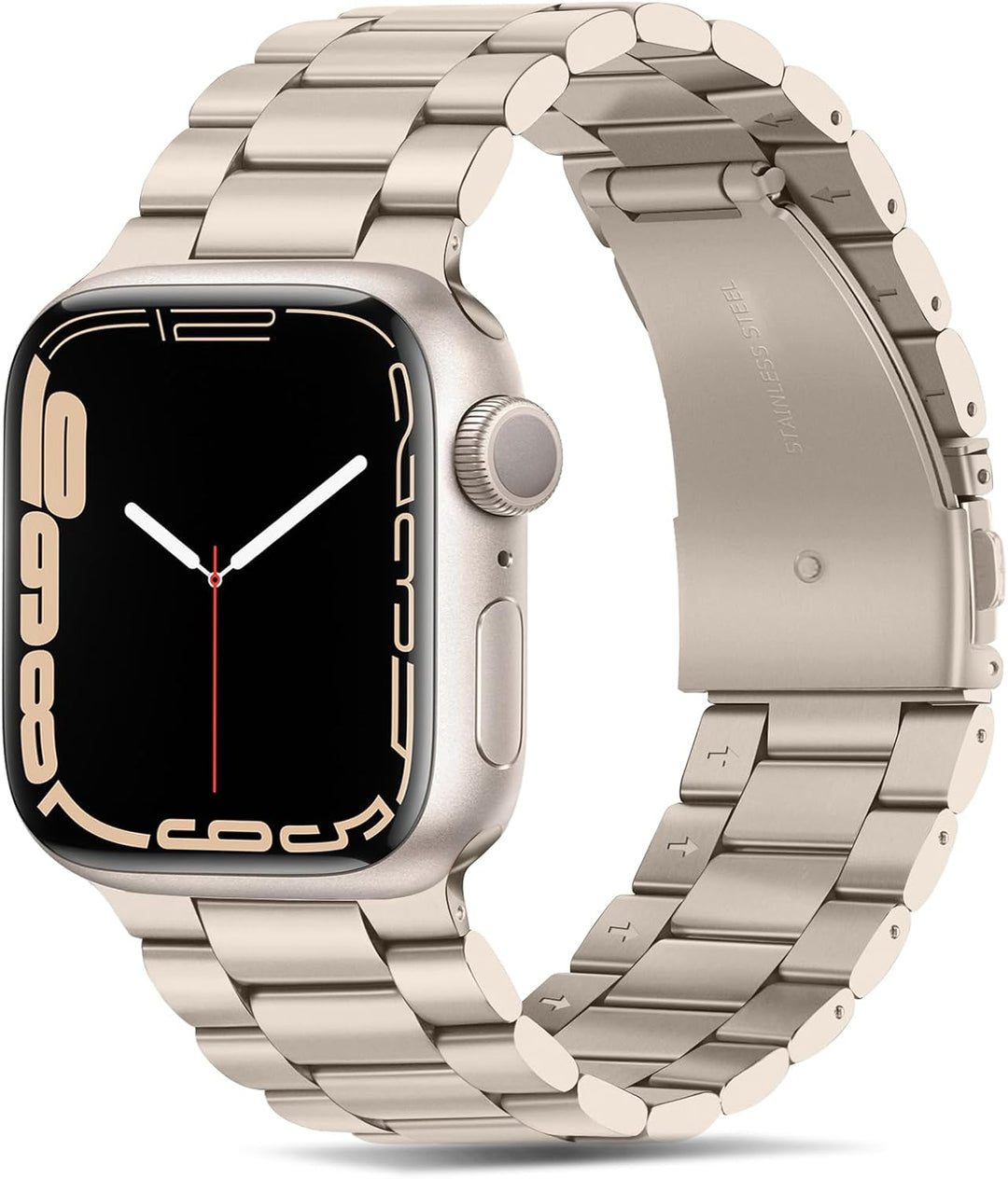 Tasikar Armband Kompatibel mit Apple Watch Armband 49mm 45mm 44mm 42mm Prämie Edelstahl Metall Ersat