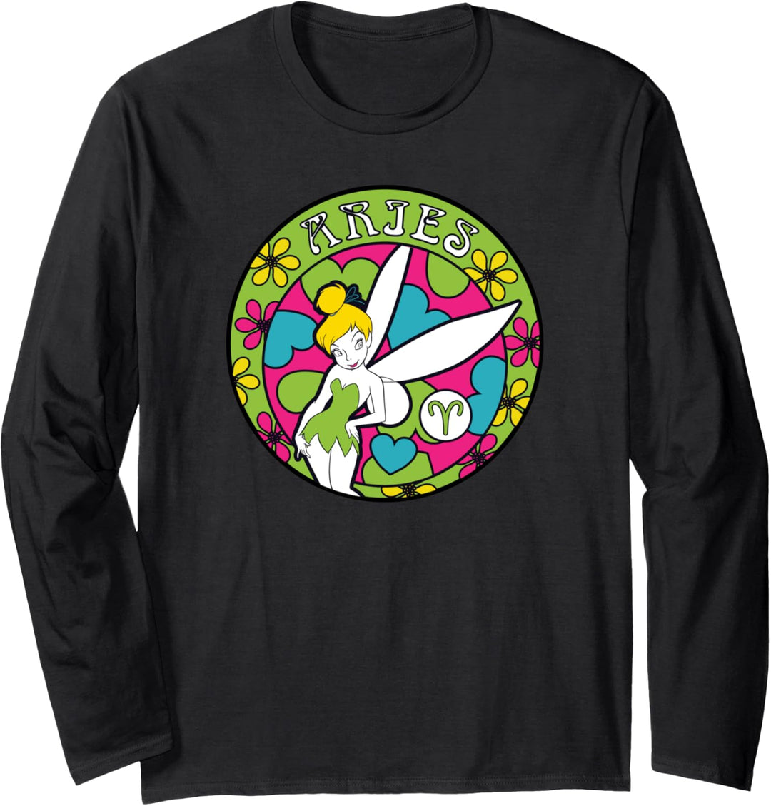 Disney Peter Pan Tinker Bell Zodiac Aries Retro Langarmshirt