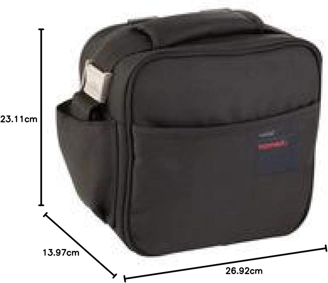 Valira Porta Lebensmittel. Weich 25x12x24 cm Schwarz, Weich