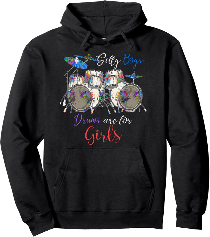 Lustiges Drummer Musik Geschenk Rock Band Schlagzeug Pullover Hoodie