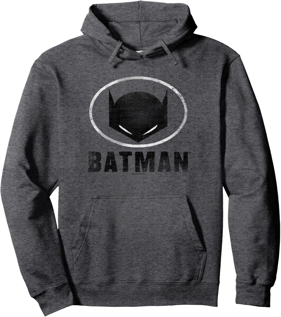 Batman Mask in Oval Pullover Hoodie