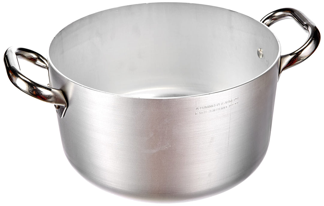 Agnelli Auflaufform aus Aluminium mit 2 Edelstahlgriffen 24 cm, 24 cm