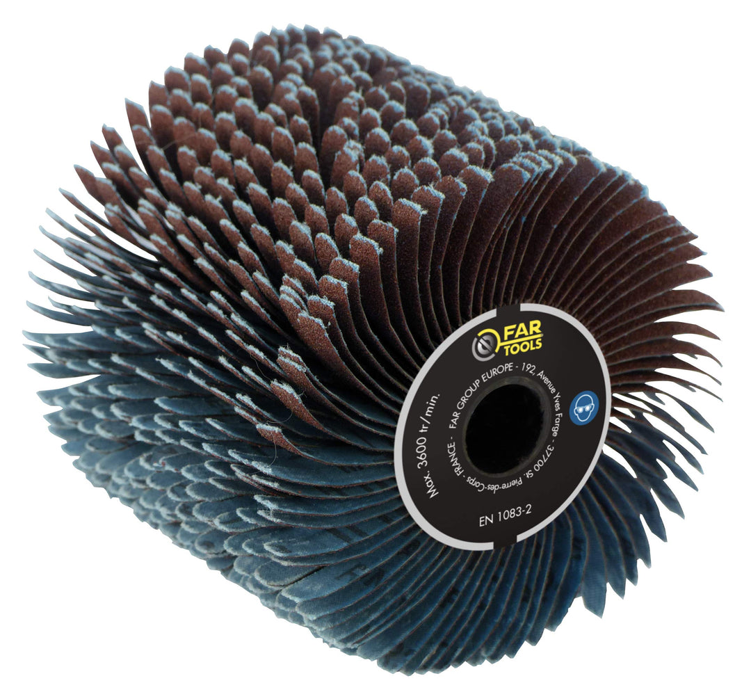 Fartools Bürste für Schleifbänder Körnung 80 Ø 120 mm/L 100 mm Einzigartig, Einzigartig