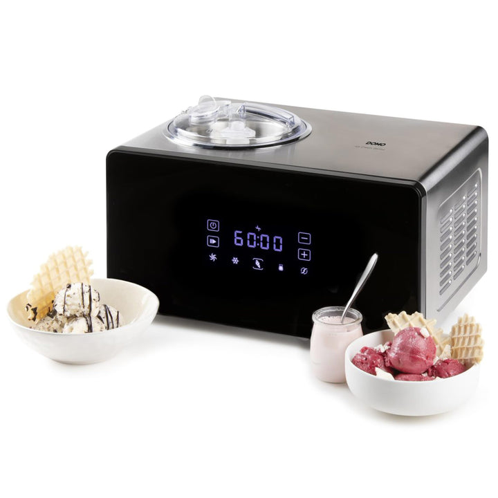 DOMO DO9252I Eismaschine & Joghurtbereiter - Ice cream Genius - Gelato, Sorbet, Joghurt und Frozen Y