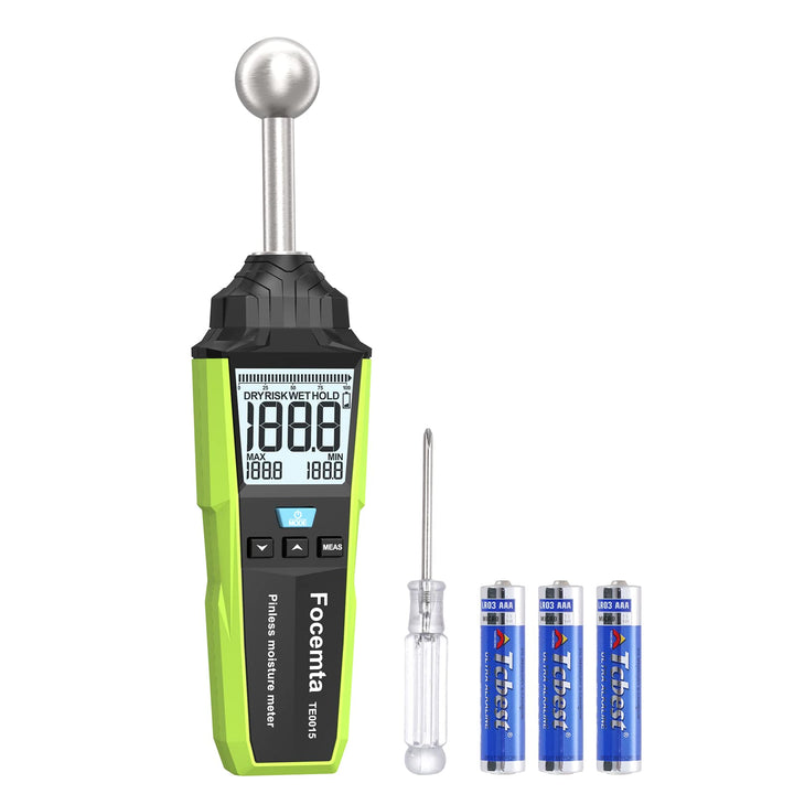 Feuchtemessgerät Focemta 20-40mm Analysetiefe,Feuchtigkeitsmessgerät zerstörungsfreies Messen mit LC