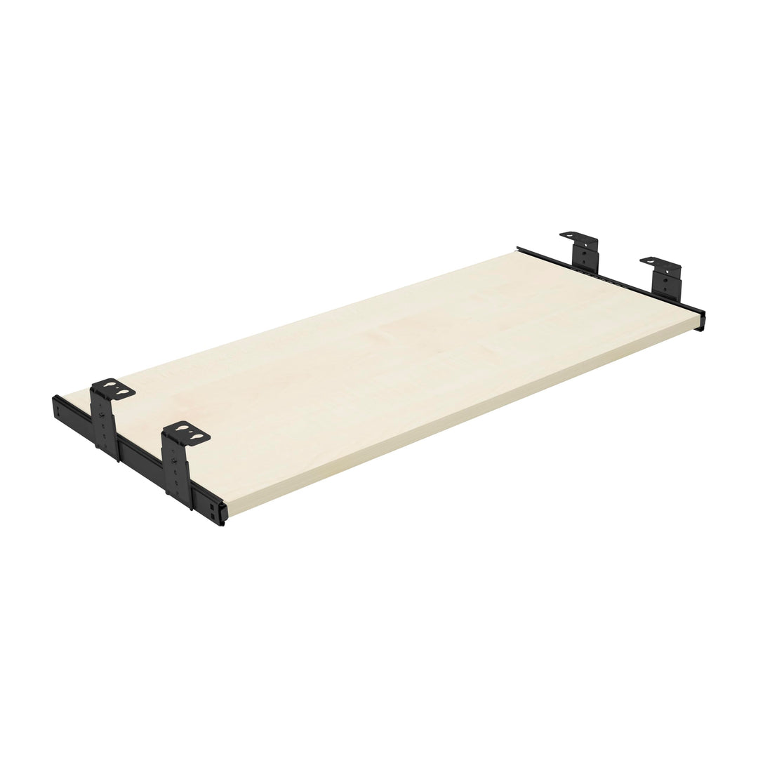 FIX&EASY Tastaturauszug Up&Down, Tastaturablage 800X300mm ahorn Dekor, Auszugschienen mit Einrastfun