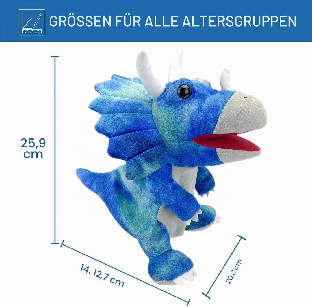 JUSTQUNSEEN Dinosaurier Handpuppen Dinosaurier Spielzeug, Dinosaurier Puppen für Kinder, Dinosaurier