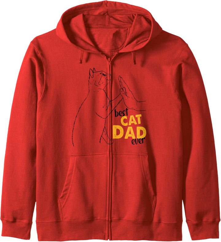 Best Cat Dad Ever Katzen Papa Pulli Katzen Papa Kapuzenjacke