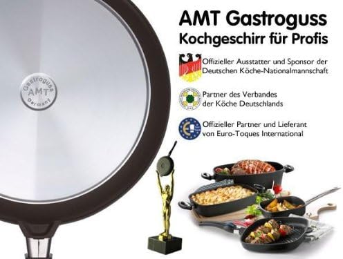 AMT Gastroguss Milchtopf, Ø 18 cm, 10 cm hoch, Sossentopf mit festem Stiel, nicht induktionstauglich