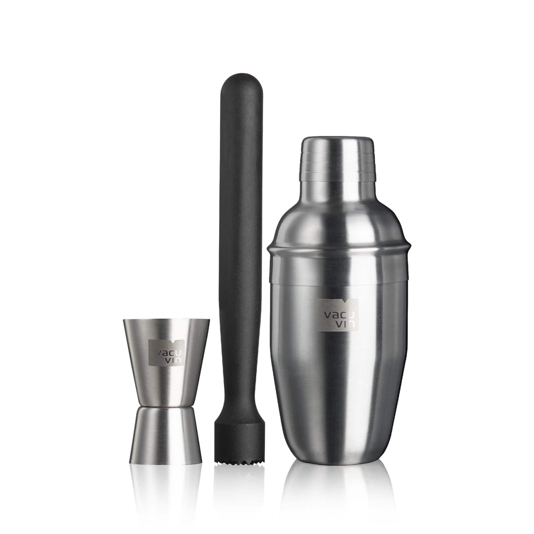Vacu Vin Cocktail Set - 3 wesentliche Werkzeuge für das Bartender-Set - Mixologen und Home-Bar-Enthu
