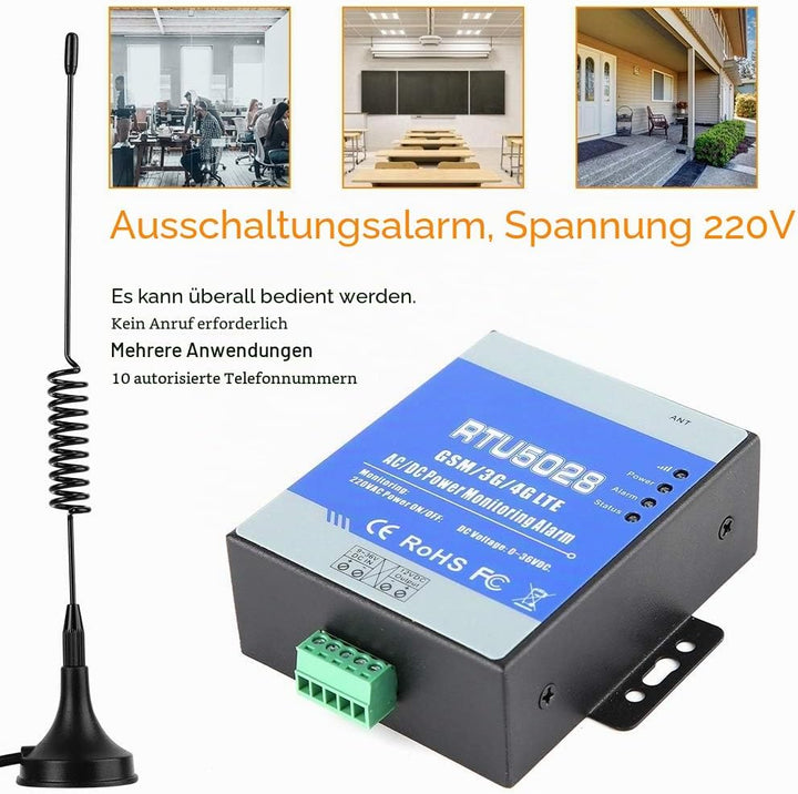 Leapiture GSM-Alarmsystem RTU5028 GSM-Spannungsstatusüberwachung für Stromausfall/Wiederherstellungs