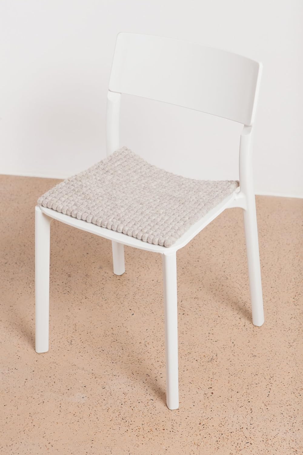 myfelt Filzkugel Sitzauflage Stuhlauflage - Béla - 36x36 cm, beige, Beige