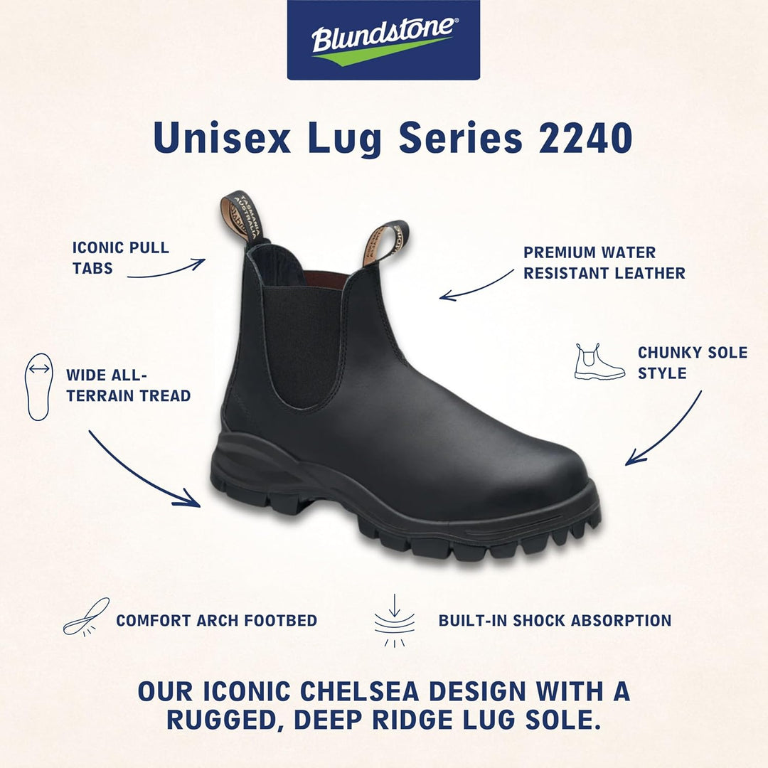 Blundstone Unisex 2240 Leder Stiefel 37/39.5 EU Schwarz, 37/39.5 EU Schwarz