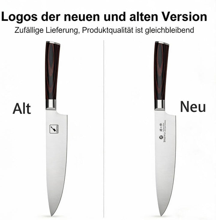 Kochmesser-imarku 20cm Profi Küchenmesser Chef Messer Allzweckmesser aus Carbon-Edelstahl, Ultrascha