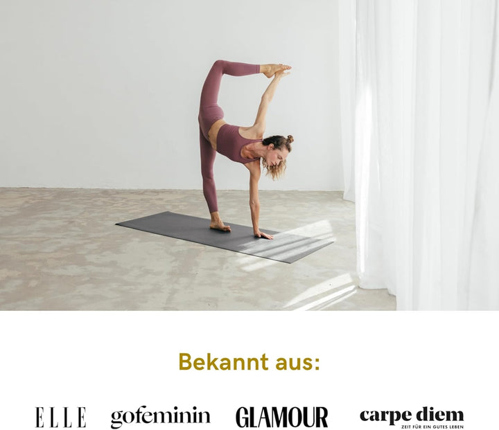 LOTUSCRAFTS® Yogamatte rutschfest, universell nutzbar als Trainingsmatte, Sportmatte, Gymnastikmatte