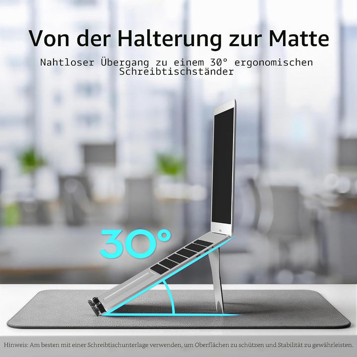 ergounion VESA Laptop Adapter für Monitorarm – 100 x 100 mm VESA Laptop Halterung – Armhalterung für