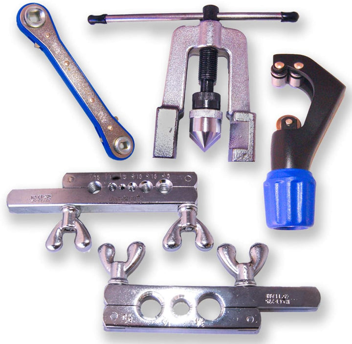 Klempnerwerkzeugsatz mit exzentrischem Rohrbieger für Klima- und Heizungsrohre, Exzenter-Werkzeug-Se