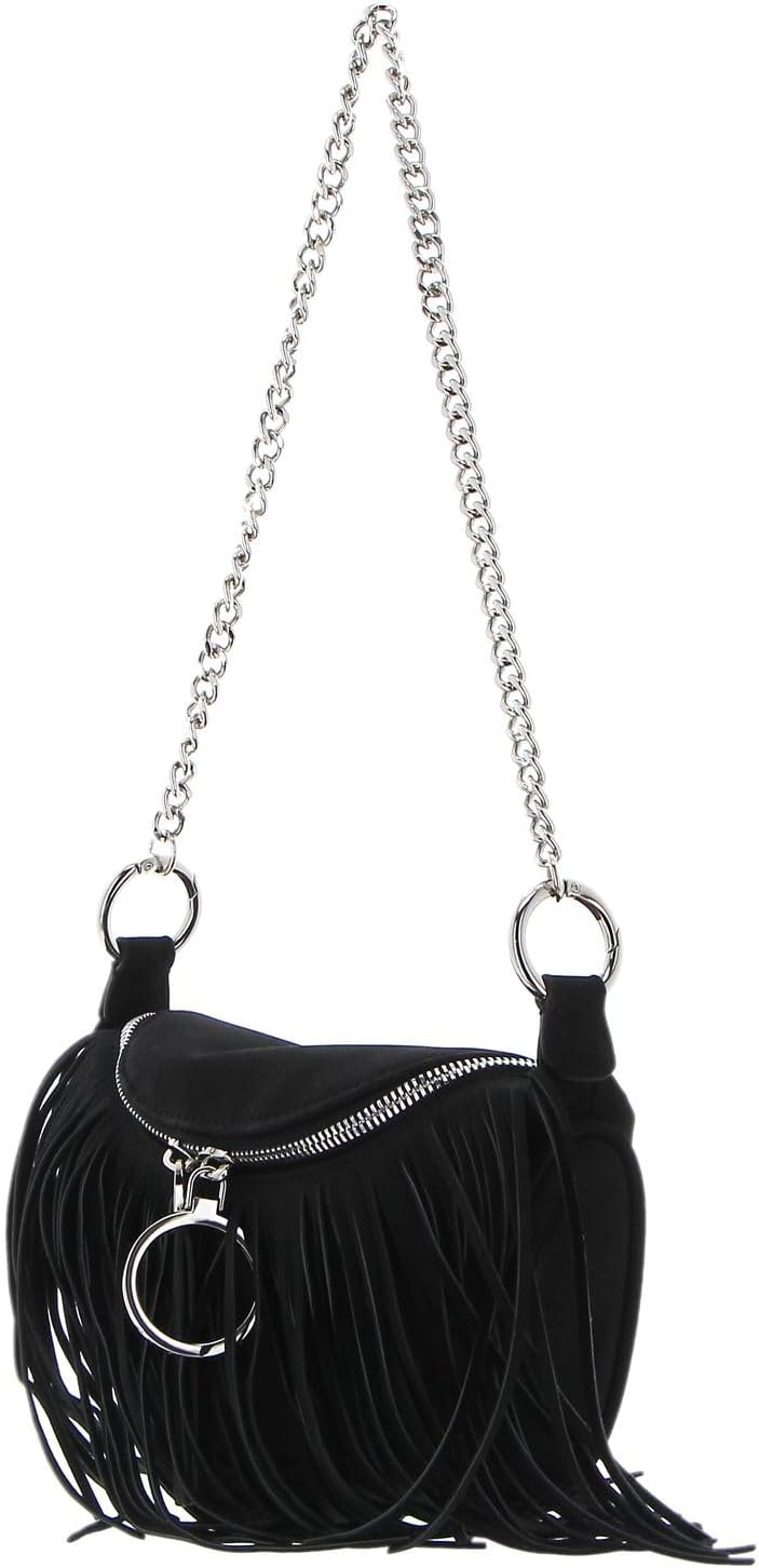 Seidenfelt Fringes Skien Schultertasche 22 cm