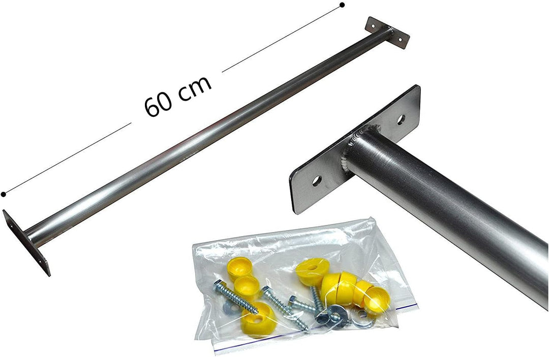 CHYRKA Turnstange SK 60 cm aus Edelstahl V2A Reckstange Einzelturnreck Turnreck Kletterstange, 60 cm