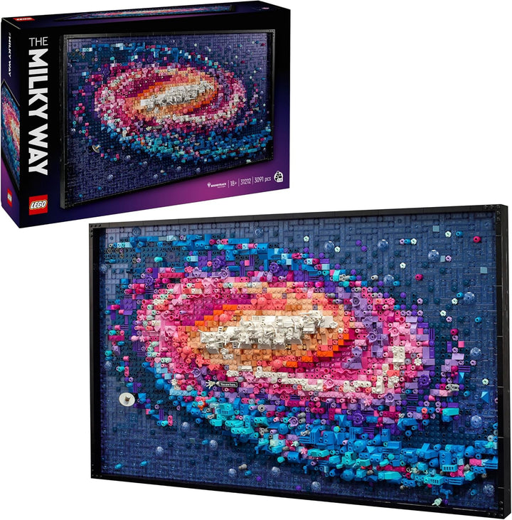 LEGO Art Die Milchstrassen-Galaxie, Wanddeko, Geschenk für Weltraum- und Astronomie-Fans, Bauset für