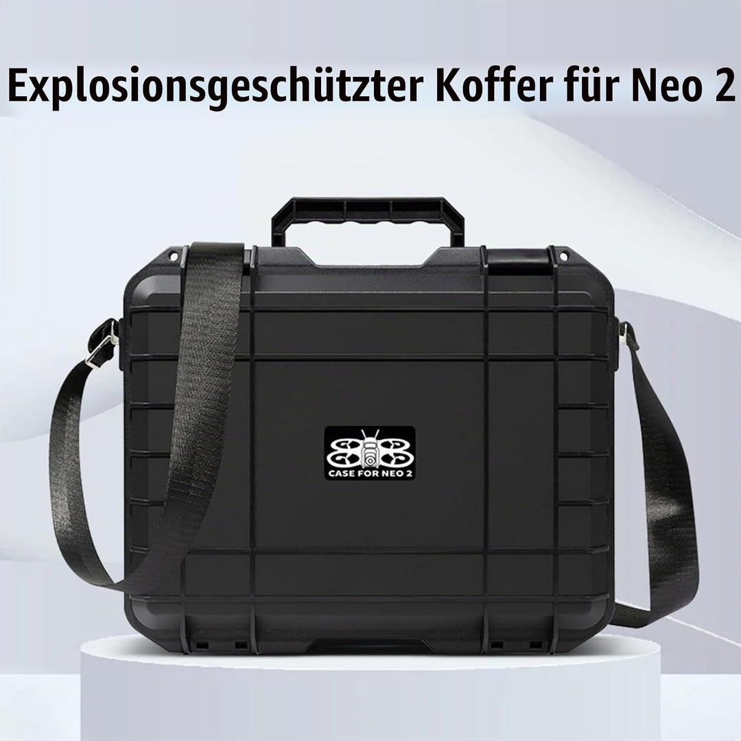 ZJRXM Neo 2 Koffer, Hartschalen Tasche für DJI Neo 2 Drohne und Zubehör, kompatibel mit RC-N3 Contro