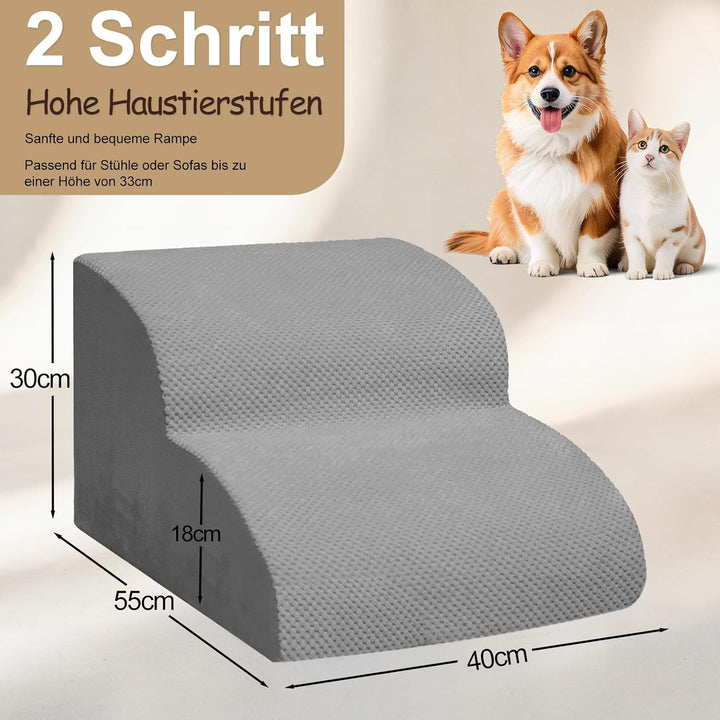 Niubya Hundetreppe für Kleine Hunde, H30 cm, für Katzentreppe Hundetreppe Bett und Sofa, ältere und