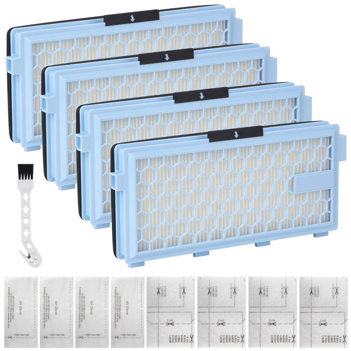4 Sets für Miele Staubsauger Filter Compact C1, C2, für Miele Complete C3, Miele S8340, S8360. 4 HEP