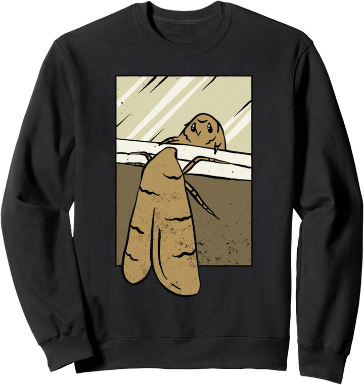 Motte betrachtet ihr Spiegelbild Motte Insekten Entomologie Sweatshirt