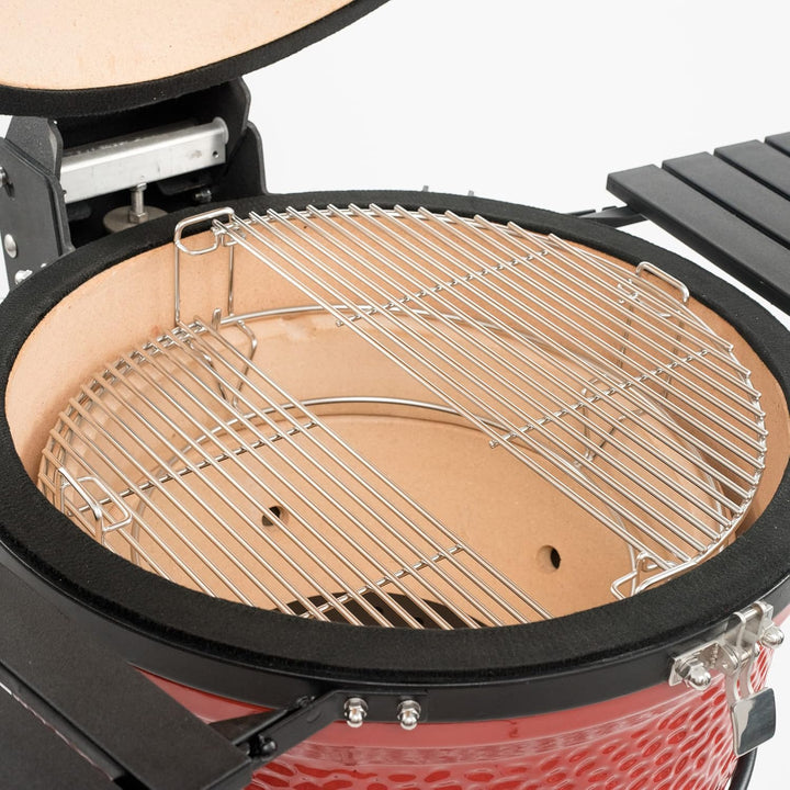KamadoJoe KJ-HCG, Halbmond-Edelstahl-Kochrost Kompatibel mit Kamado Joe Classic I, II, III Grillrost