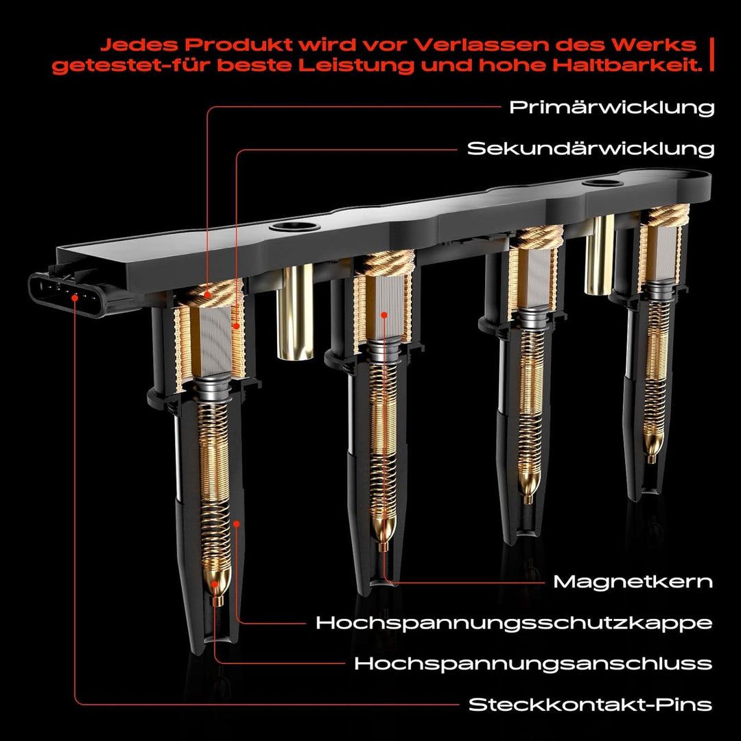 Zündspule für 307 3A C 3E 3B 406 8B 8E F 8C 6D_ 6E_ 607 9D 9U 807 E 2000-2018 5970.84