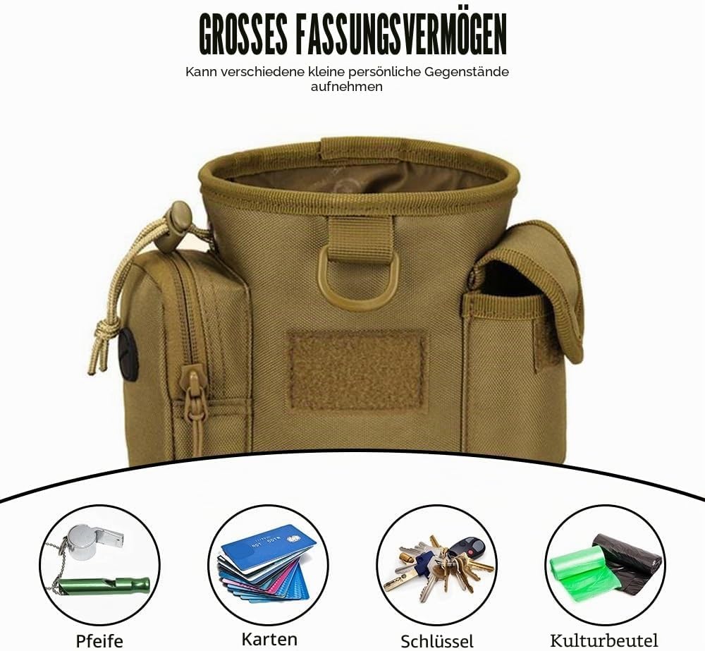 DONGKER Trainingstasche für Hunde, wasserdichte Hunde Leckerlibeutel, Multifunktional Leckerlitasche