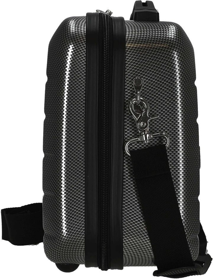 Check in Damen Kosmetikkoffer London 2.0 Reisezubehör- Kosmetiktasche 33 cm Carbon / Schwarz, 33 cm