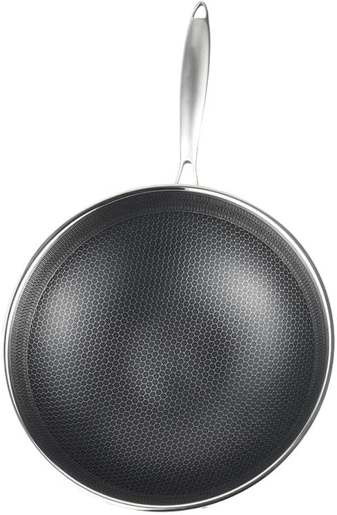 Cheffinger Wok-Pfanne aus Edelstahl, Ø32cm Induktion