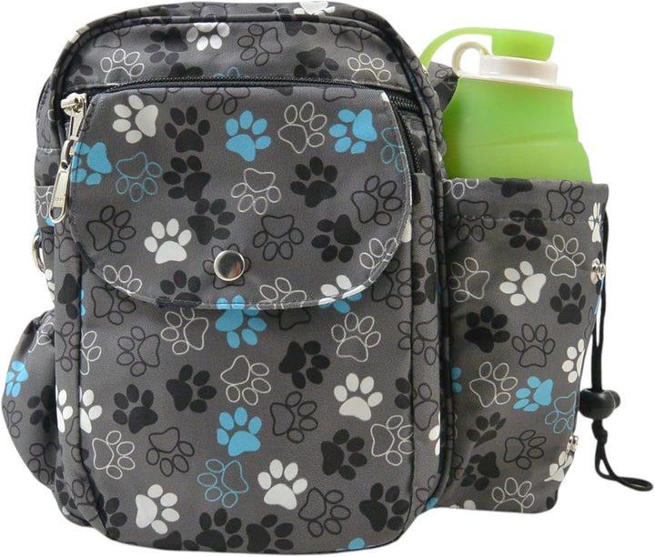 Konstanz Mandala 71049 – Gassitasche mit integriertem Flaschenhalter – Leckerlitasche für Hunde, was