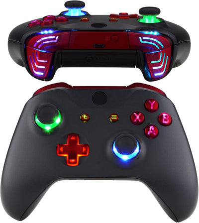 eXtremeRate LED Taste für Xbox One S/X Controller,Leuchttasten Bleuchtung Knöpfe D-pad Sticks ABXY M