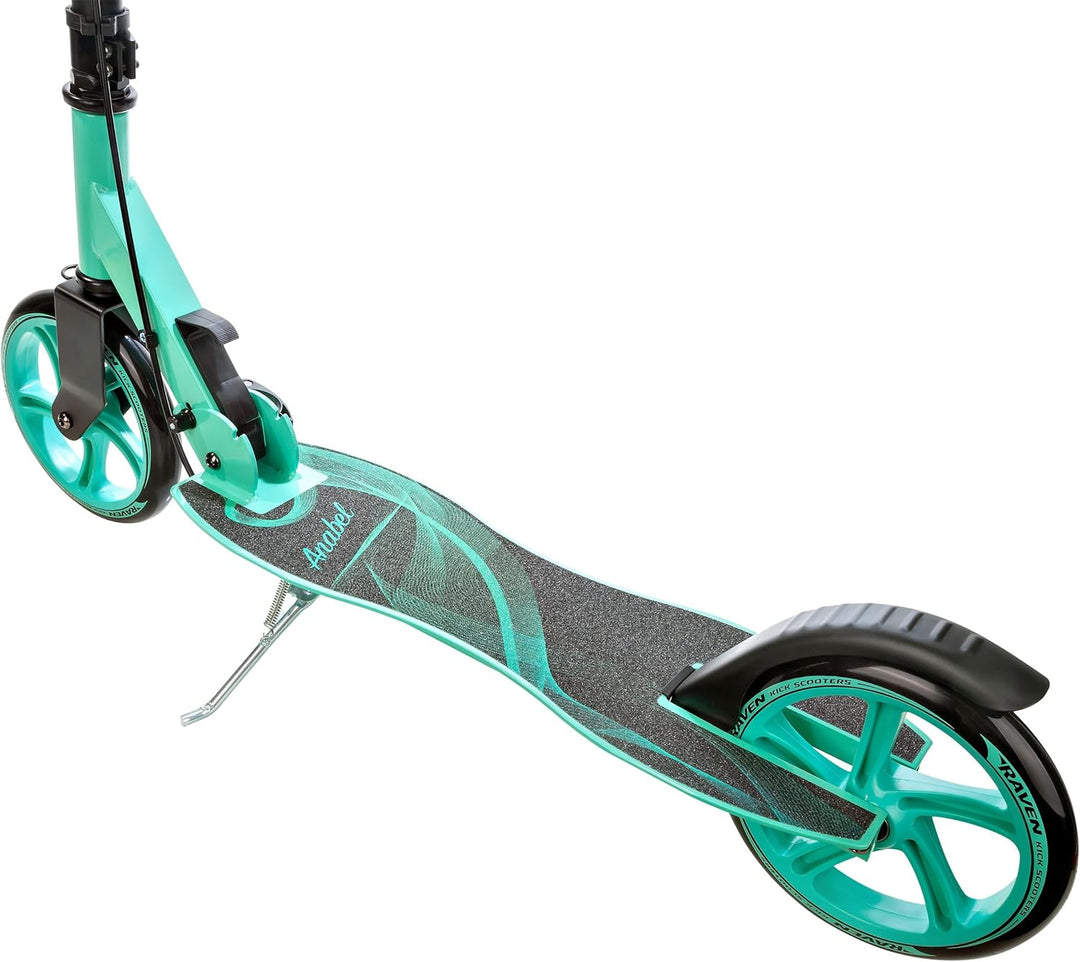Raven Scooter, Roller, Tretroller, Kinderroller, 200mm mit Handbremse Anabel Black/Mint, Anabel Blac