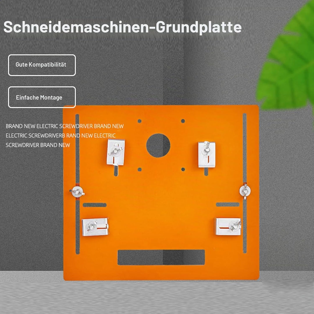 Kreissägen Grundplatte 28 x 25 cm Schnittkreissägenführung Aluminium Frästisch Einlegeplatte Tischfr