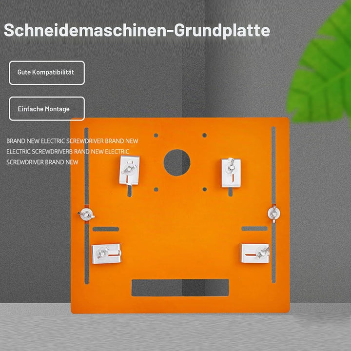 Kreissägen Grundplatte 28 x 25 cm Schnittkreissägenführung Aluminium Frästisch Einlegeplatte Tischfr