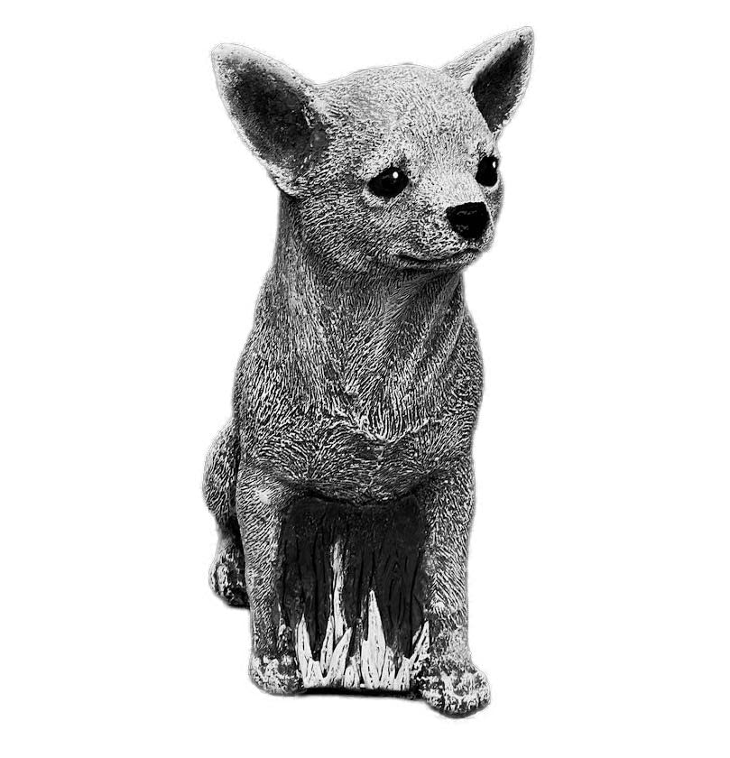 stoneandstyle Steinfigur Chihuahua frostfest wetterfest Steinguss massiv