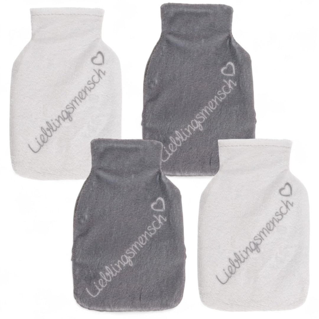 Set Handwärmer Taschenwärmer mit Strickhülle oder Fleeceüberzug, Fingerwärmer gegen kalte Hände im W