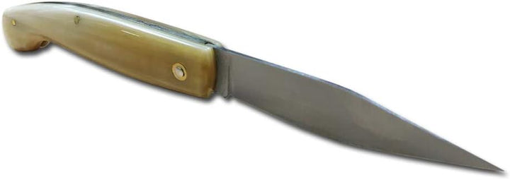 AUSONIA - 23224 TASCHENMESSER MODELL PATTADA MIT EDELSTAHLKLINGE UND GRIFF AUS KUNSTHORN MIT FEDER 1