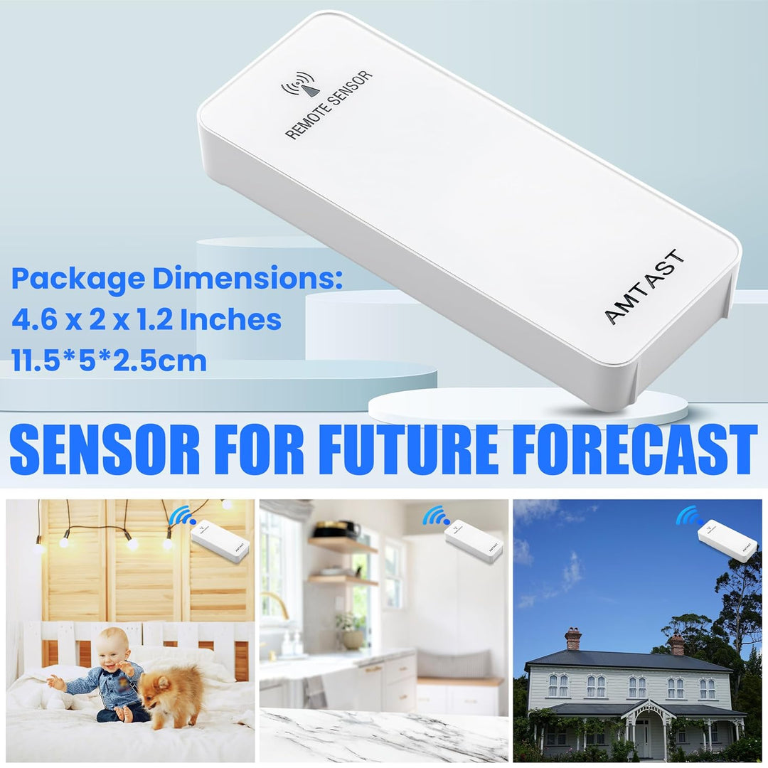 Wireless Outside Sensors Remote-AC-Adapter für Wetterstationsüberwachung, wetterbeständige Sensoren