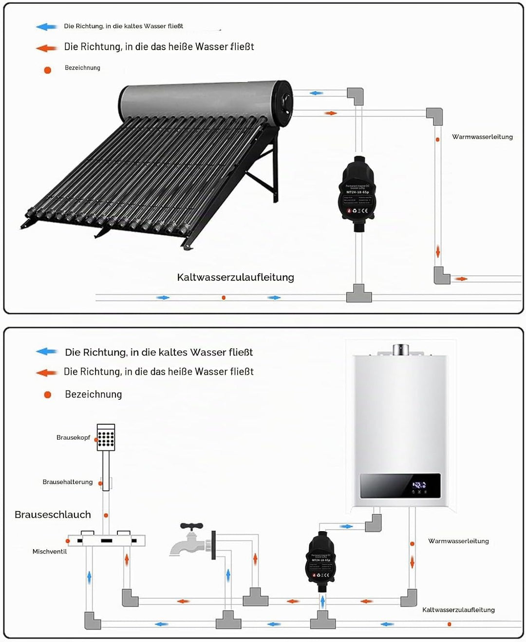 Wasserdruck Erhöhen Pumpe, 24V Druckerhöhungspumpe Automatischer Wasserdruckverstärker Pumpensteueru