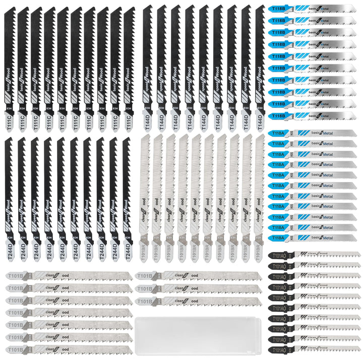 80 Stück Stichsägeblätter Set,Professional Sägeblätter Stichsäge Aus Hochkohlenstoffhaltigem Stahl,
