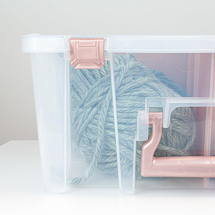 ArtBin 6990RK Super Satchel Double Deep tragbarer Kunst- und Bastelmaterial-Organizer mit Griff, [1]
