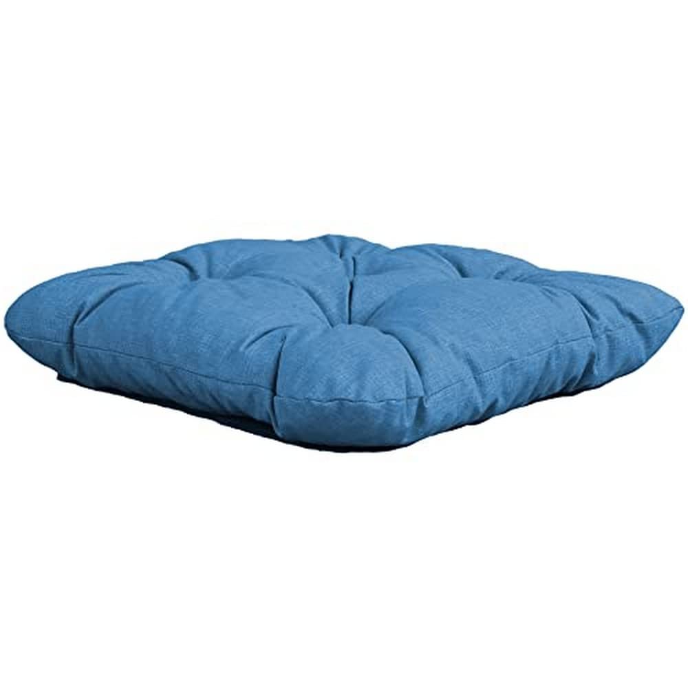 Ambientehome 2er Set Sitzkissen Auflage Sitzpolster 50x50x8 cm türkis, Türkis