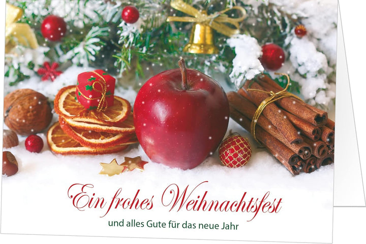 Weihnachtskarten Set 5 x 20 Motive, 100 exklusive Klappkarten mit Umschlag 100 Stück, 100 Stück